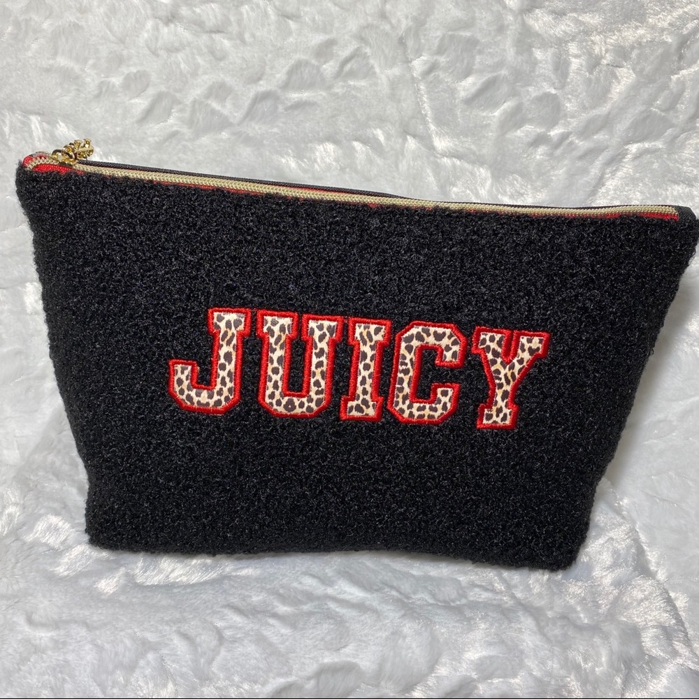 Juicy Couture Black Leopard Makeup Bag